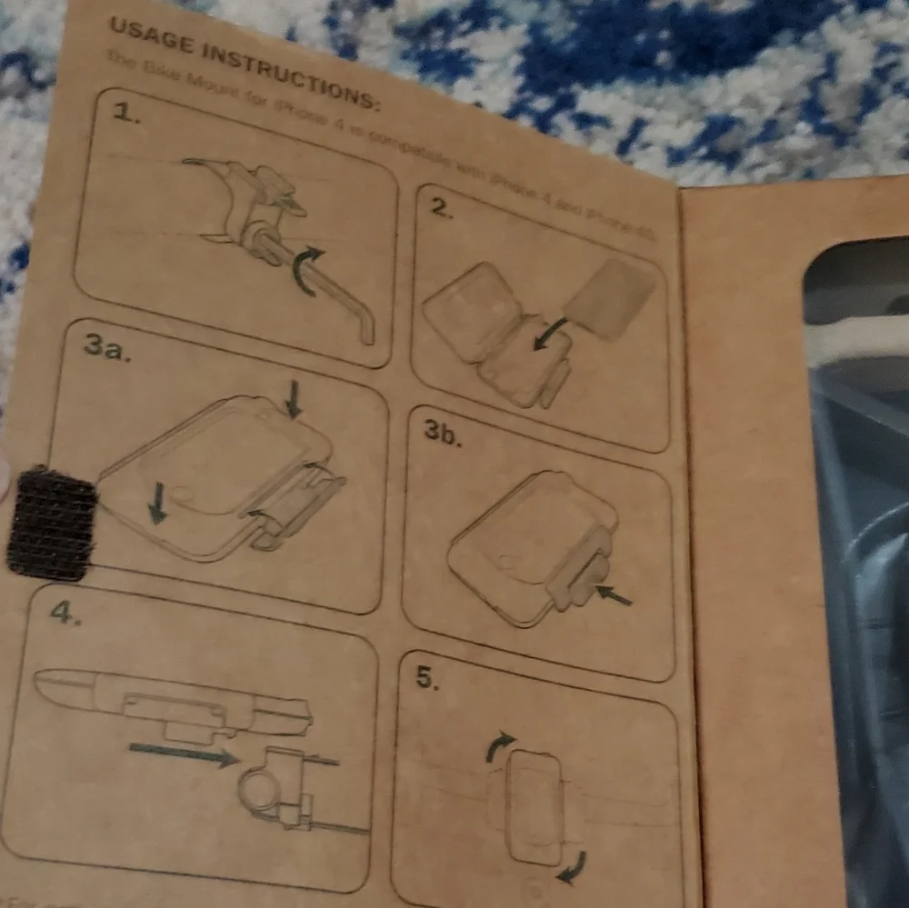 Biologic Bike Mount For iPhone 4 & iPhone 4S Black NIB